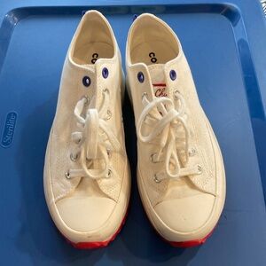 White Converse Platform Run Stars Chuck Taylors Size 8.5 Women’s